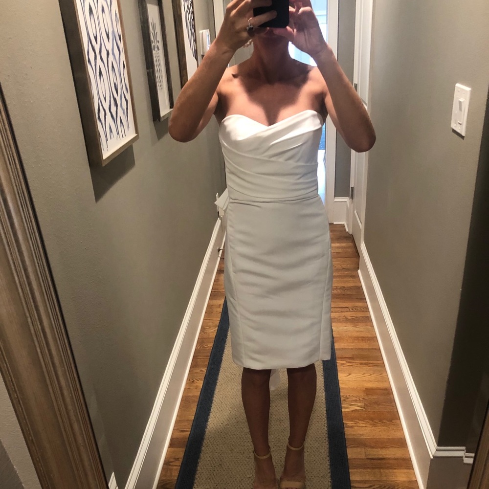 Amsale Bow Back Dress